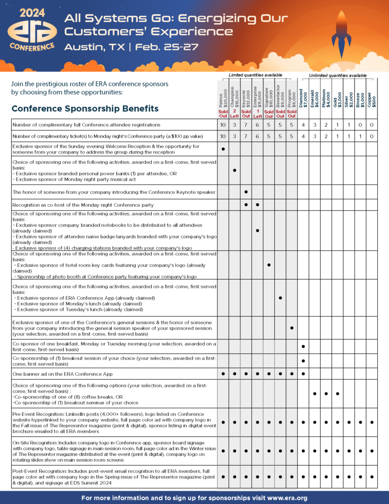 ERA Conference Sponsorship Opportunities « Electronics Representatives