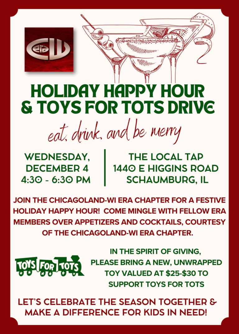 ChicagolandWI ERA Holiday Happy Hour & Toys for Tots Drive